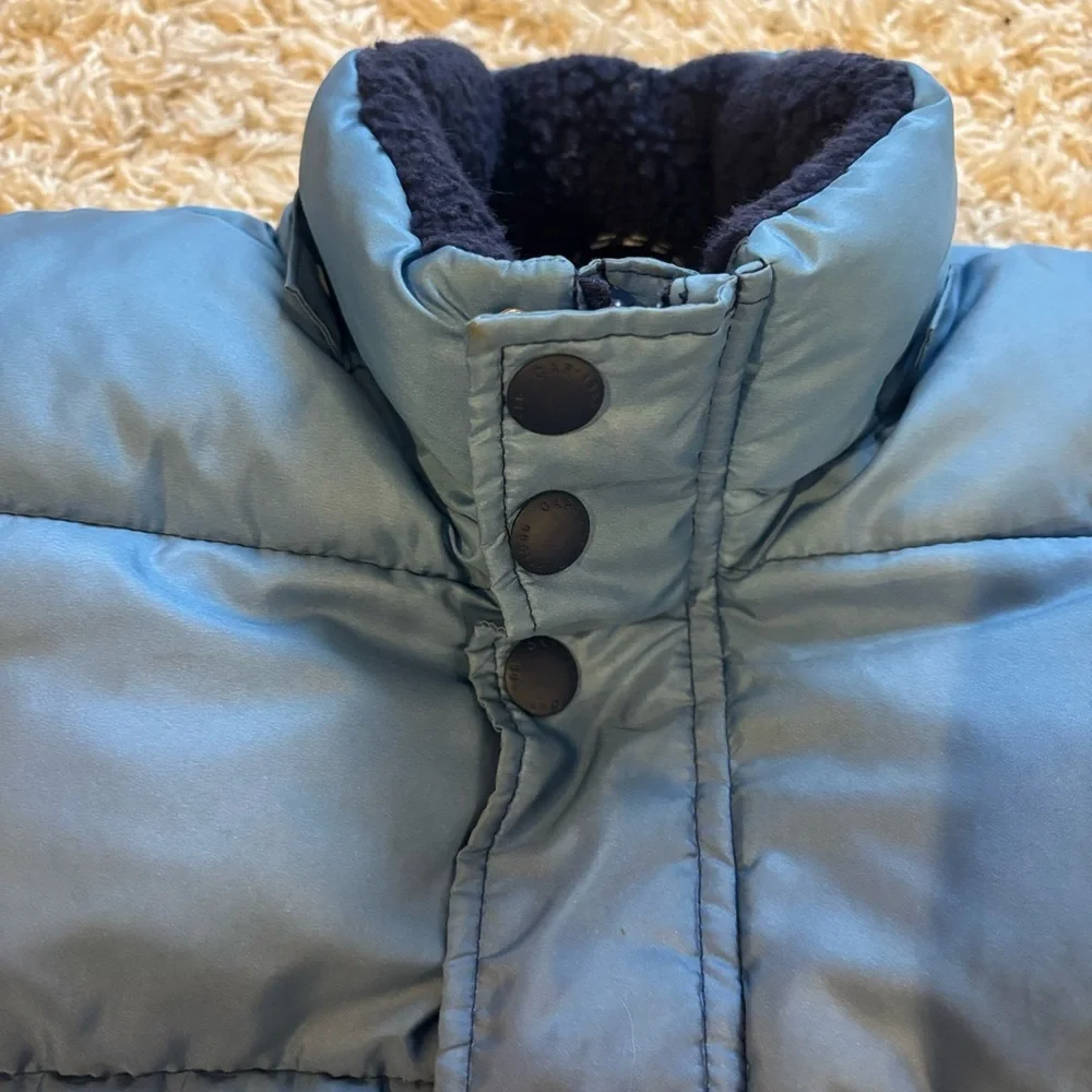 GAP Kids Navy and Blue Ombré Puffer Jacket